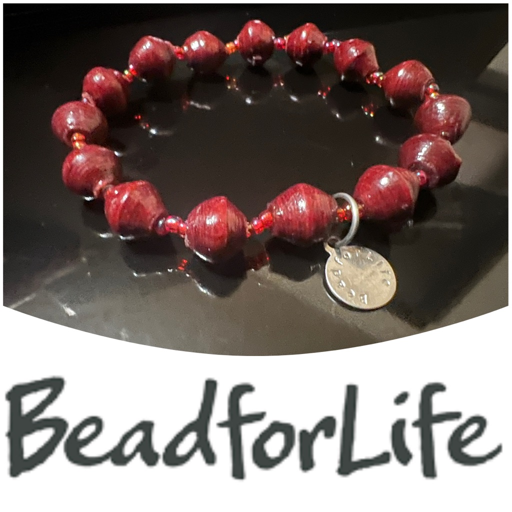 Bead For Life Red Stretch Bracelet